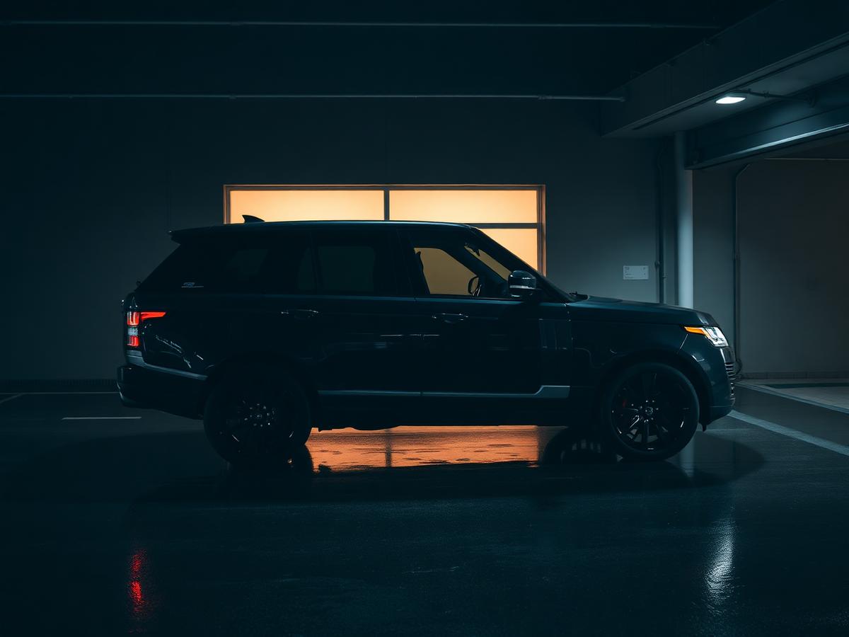 Range Rover avec vitres teintées